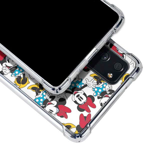 Disney Minnie Mouse Rockin Minnie Pattern Galaxy S20 FE Clear Case